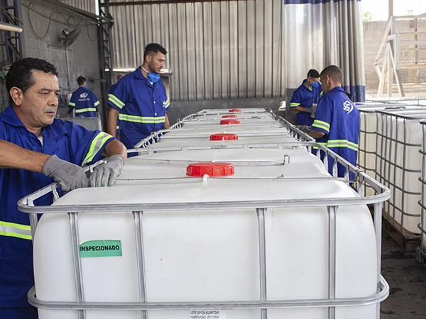 Montagem/Desmontagem de paletes dos IBC´s